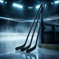 Nouvelle crosse de hockey sur glace en fibre de carbone brevetée pour senior/junior/jeunes