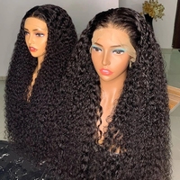 Парик из натуральных индийских волос Foxen Glueless Water Wave с прозрачной HD-основой 13x4/13x6, с сохраненной кутикулой, для чернокожих женщин