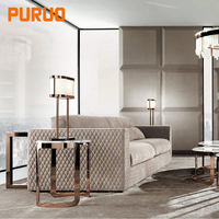 PURUO sillas circulares grandes para sala de estar, tela de cuero beige, terciopelo, sofá de un solo asiento, silla moderna circular redonda, sofá individual
