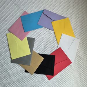 Tersedia amplop kertas daur ulang warna-warni kustom dengan Logo merek amplop untuk kartu Premium dicetak pabrik amplop - Product Image 3