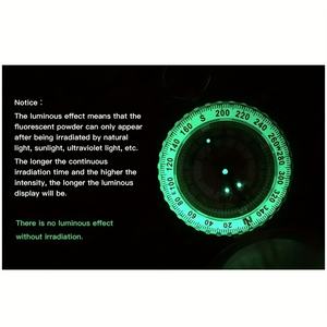 Extérieur Portable Voyage Randonnée géologique En Laiton Cuivre Lumineux boussole Vintage cadran solaire Brujula Boussole Camping cadeau - Product Image 6