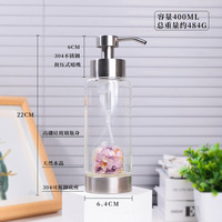 Vente en gros de bouteille en cristal d'améthyste de guérison naturelle Bouteille de pompe à gravier en cristal Accueil Hôtel Articles d'usage quotidien