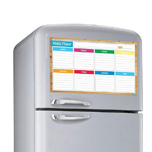 Planificateur hebdomadaire et annuel, calendrier 
   <span class=keywords><strong>Tableau</strong></span> blanc magnétique laminé pour réfrigérateur, <span class=keywords><strong>tableau</strong></span> <span class=keywords><strong>noir</strong></span> magnétique - Product Image 1