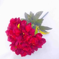 Rangkaian Bunga Peony Sutra Buatan Multi Warna Hiasan Rumah Pabrik Buket Pengantin Dekorasi Dinding Bunga DIY Dekorasi Jendela Pesta