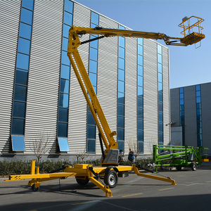 Elevador telescópico hidráulico eléctrico todo terreno araña articulada sobre orugas plataforma de trabajo aéreo Cable Sling Motor Core - Product Image 6