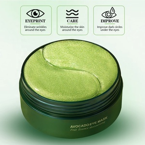 Masque pour les yeux en hydrogel d'avocat OEM, patchs de gel anti-rides au collagène, ODM <span class=keywords><strong>SPA</strong></span>, acide hyaluronique, rétinol, végétalien, anti-poches - Product Image 4