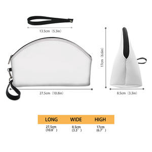 Borsa cosmetica all'ingrosso Samoa polinesia Plumeria sublimazione Vintage borse con Zip cosmetici da viaggio Casual stampa personalizzata borsa per il trucco - Product Image 6