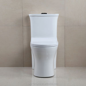 En gros, WC monobloc allongé en céramique moderne à chasse siphonique pour salle de bain et hôtel - Product Image 2