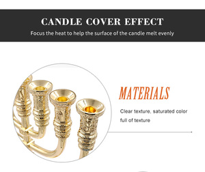 Luxury Wedding Decoration Ornaments <strong>Metal</strong> <strong>Brass</strong> Floor Standing Candlestick - Product Image 3
