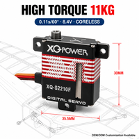 Servomoteur Glider 11KG 10mm Slim Coreless XQ-POWER XQ-S2210F à couple élevé, étanche, boîtier en aluminium CNC, numérique, 8.4V pour avion RC