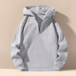 2025 nuova felpa Unisex da uomo in pile Unisex in tinta unita invernale larga mezza Zip per donna - Product Image 2