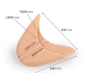 Popular Gel <span class=keywords><strong>Silicona</strong></span> <span class=keywords><strong>Ballet</strong></span> Baile Antepié Cubierta protectora para dedos Cómoda almohadilla para los dedos - Product Image 3