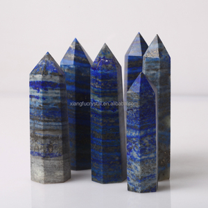 All'ingrosso naturale lapislazzuli punto curativo bacchetta di cristallo blu lapislazzuli cristallo artigianale torre di quarzo per fengshui - Product Image 4