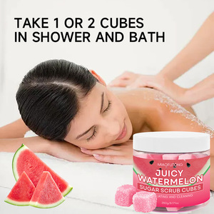 OEM/ODM Watermelon Bath Salt <b>Body</b> <b>Scrub</b> Solid Jar Deep Cleansing & Rejuvenation Exfoliating - Product Image 2