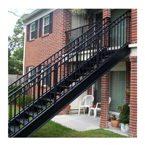 Chinesischer Lieferant: Außenmetalltreppen, Rostbeständig, Schmiedeeiserne Treppen, Außenwandmontierte Treppen - Product Image 4