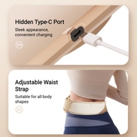 Elektrischer Smart-Heizgürtel für die Gesundheitspflege, multifunktionaler Bauchmassagegürtel mit Heiz- und Vibrationsfunktion