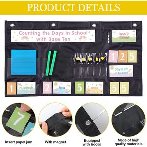 Tabla de Bolsillo para Contar Días, Herramienta de Matemáticas para el Aula con Valor Posicional en Base Diez para la Escuela - Product Image 3