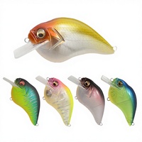 Promotion : Mini crankbait flottant 65mm 16g pour la pêche en rivière de l'achigan, du brochet, du saumon, de la carpe, du cabillaud et des poissons d'eau salée