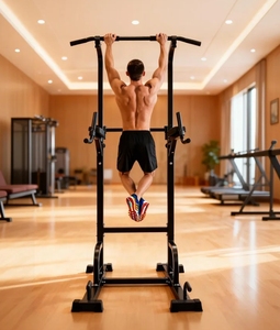 Sportsroyals Power Tower Dip Station <strong>Pull</strong> up <strong>Bar</strong> <strong>for</strong> <strong>Home</strong> Gym Strength Training Workout Equipment, 400LBS. - Product Image 4