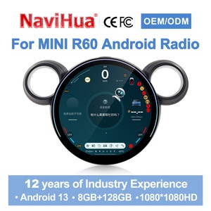 Navihua for BMW MINI R56/R60/F54/F60 LCD Digital Cluster CarPlay Multimedia <b>System</b> Round Screen Auto <b>Stereo</b> - Product Image 1