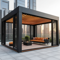 Pergola extérieure en aluminium motorisée avec lames orientables pour commande à distance électrique