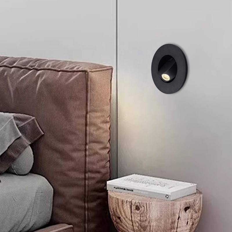 Recessed Reading Light Adjustable LED Wall Lamp 3W