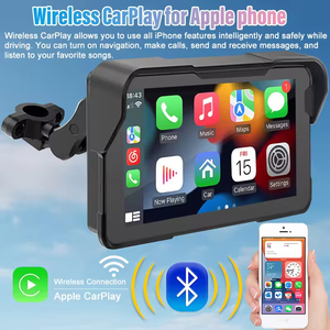 Zmecar - Monitor Portátil con Pantalla Táctil de <span class=keywords><strong>5</strong></span>'' para Motocicleta, Compatible con CarPlay y Android Auto, Navegación para Motocicleta - Product Image 3