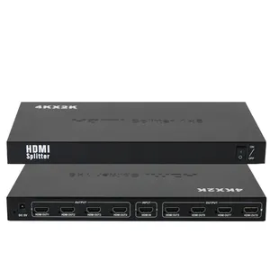 4K 1-in-8-Ausgang HDMI-Splitter HDMI 2.0 HDCP 2.2 4K @ 30Hz HDMI-Vertrieb HD hohe Auflösung (1x8)
