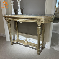 Salon haut de gamme en bois Royal hôtel meubles français Vintage Villa classique lumière luxe européen Table Console personnalisable