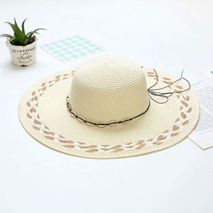 Sombreros de Sol de Papel Ecológicos de Alta Calidad, de Ala Ancha, al por Mayor, con Logotipo Personalizado, para Playa de Verano - Product Image 2