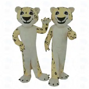 Leopard panther maskot kostum/hewan/dewasa mewah kostum hewan