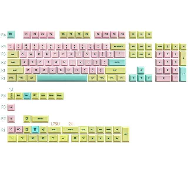 สีเขียว + สีเขียว + สีชมพู