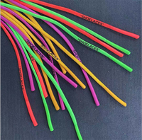 Cordons ronds personnalisés de 5 mm avec logo imprimé et embouts en silicone