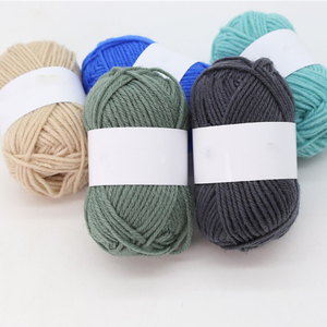 Fil à tricoter 5 plis 100g, couleurs assorties, doux et lisse, 5 brins, 125g, 72 couleurs, doux comme du coton, pour poupées, fournisseur de fil à crocheter, coton lait pour bébé, pour pyjamas - Product Image 2