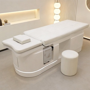 Cama de Champú con Circulación de Agua <span class=keywords><strong>y</strong></span> Masaje, Cama de Belleza, Nuevo Modelo de Fibra de Vidrio para Salón de Peluquería, Barbería, Terapia de Vapor - Product Image 1