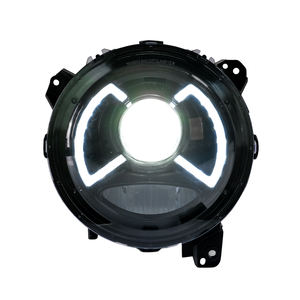 Para <span class=keywords><strong>Jeep</strong></span> Wrangler 2018-2024 actualización nuevo estilo montaje de lámpara de cabeza de coche LED lente de proyector integrada accesorios de faro automático - Product Image 1