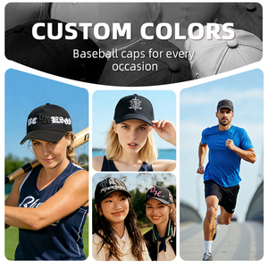 Custom 3D Embroidered Logo Printed Image High Quality Cotton Breathable Lightweight 5 Panel Sporty Street Unisex Baseball Cap - Product Image 5