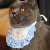 Bavoir décoratif en polyester pour animaux de compagnie, motif dessin animé bonbons, populaire, pour chats et chiens, serviette anti-bave, design mignon, toutes saisons