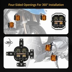Faro LED de 3 pulgadas para motocicleta, luces exteriores, luz puntual de haz alto/bajo, estroboscópica, ámbar, DRL, luz auxiliar LED para motocicleta RS <span class=keywords><strong>GS</strong></span> - Product Image 6
