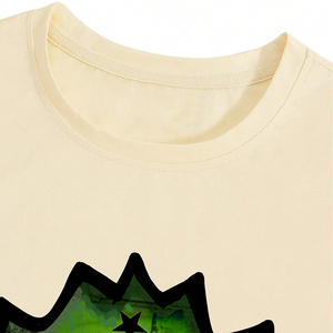Impresión DTF a la moda informal para hombre, camiseta de manga corta con diseño de hombre peludo verde, Camiseta de cuello redondo adecuada para todo el uso - Product Image 3