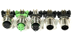 M12 Dik Açılı 5 Kutuplu Dişi - RJ45 Ağ Bağlantı Kablosu 2 Metre Mavi PVC Kablo - Product Image 5