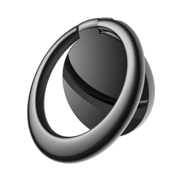 Cell Phone Ring Holder, 360 Degree Rotation Metal Finger Grip Adjustable Cellphone Stand for Mag-netic Car Mount