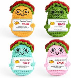 Pomme de terre au crochet inspirante, cadeaux amusants avec message positif pour femmes, amies, collègues, poupée pomme de terre émotionnelle faite à la main pour la décoration - Product Image 5