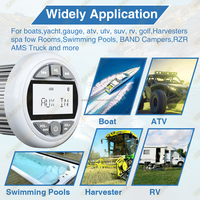 GRANDnavi Stereo White Marine, Stereo Multimedia MP3 FM AM warna-warni IPX5 Level tahan air untuk perahu Audio BT
