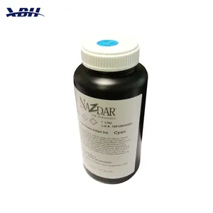 Liyu Xuli Flora UVフラットベッドプリンター用UVインクCMYKLC LM Wを最高の価格で印刷するのに適したオリジナルブランドのnazdar