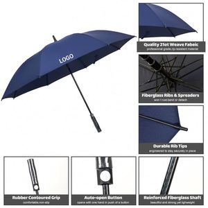Paraguas de Golf Clásico Grande con Logotipo Personalizado, Protección Impermeable Totalmente Automática, Doble Capa de Poliéster y Goma, Uso Promocional, 105 cm - Product Image 5