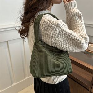 Custom Corduroy Tote Bag for Women Shoulder Cord Purse with Inner Pocket Printing logo Wholesales Fashion Tote Bag - Product Image 2