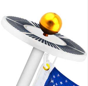 Lámpara <span class=keywords><strong>Solar</strong></span> para Jardín y Mástil de Bandera, 136 LED, IP65, Portátil, Lámpara Colgante para Mástil de Bandera - Product Image 4
