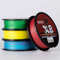 8-fach geflochtene PE-Angelschnur, Multifilament-Meeres- und Salzwasser-Angelschnur, superstark, zum Werfen, Pesca-Angeln