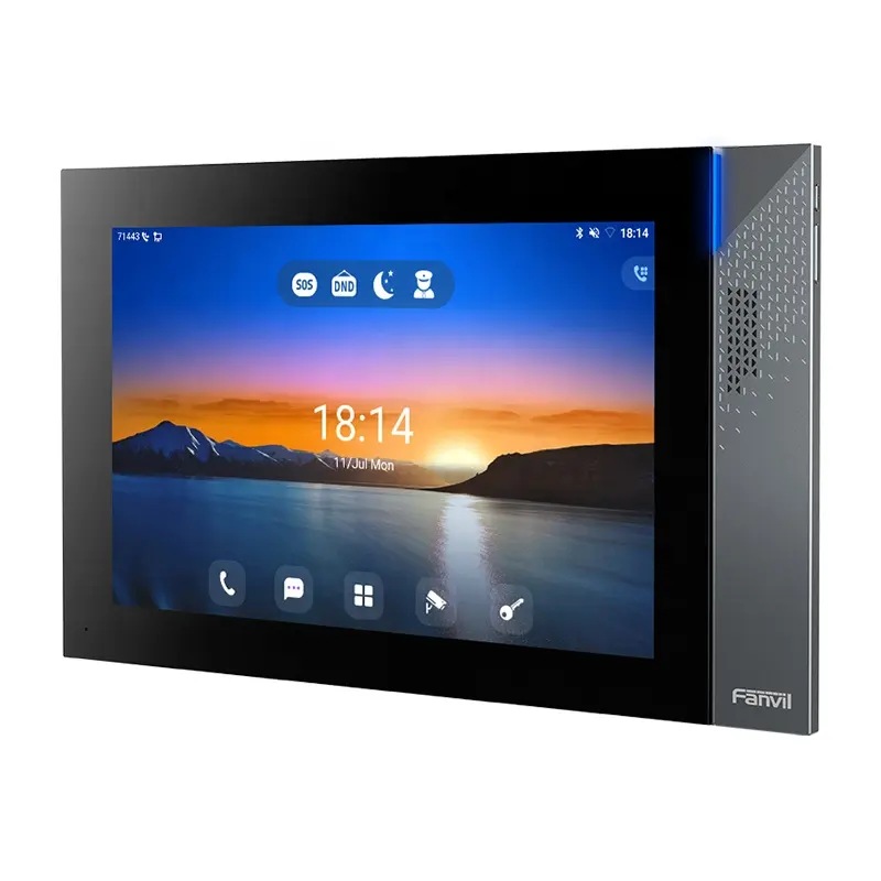 Fanvil 10 дюймов серсорный экран SIP Крытый станция IP интерком для ip-телефонии
